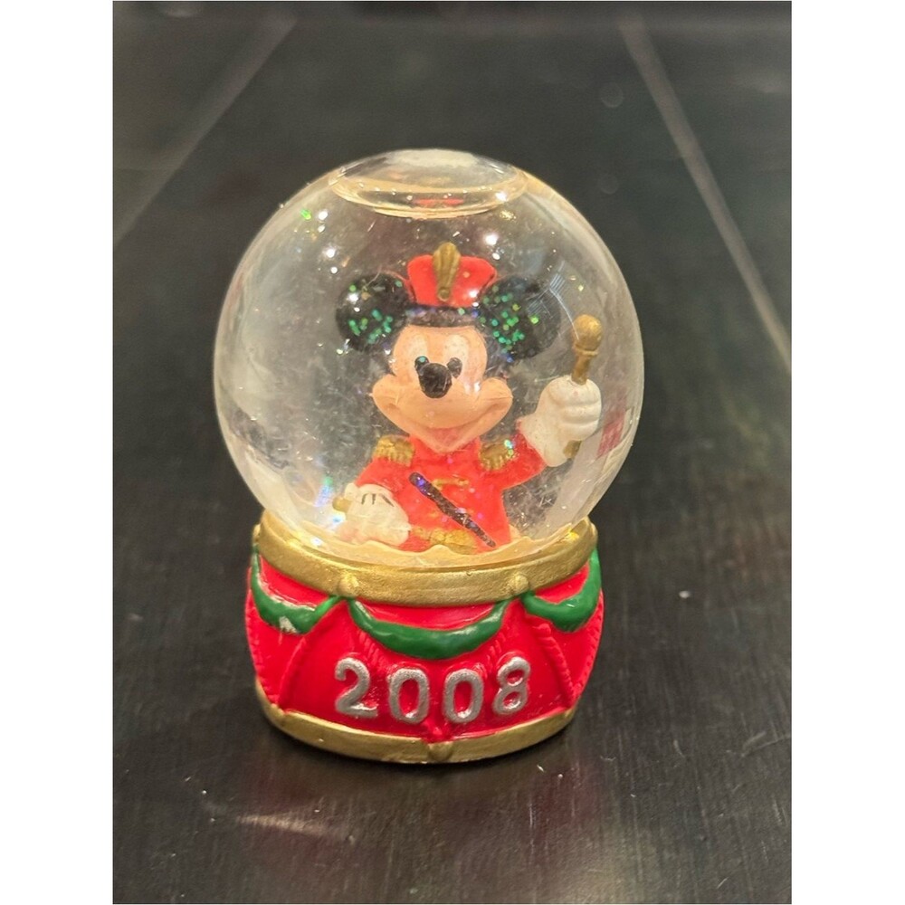 2008 Mickey Mouse Mini Christmas Snow Globe J.C. Penney